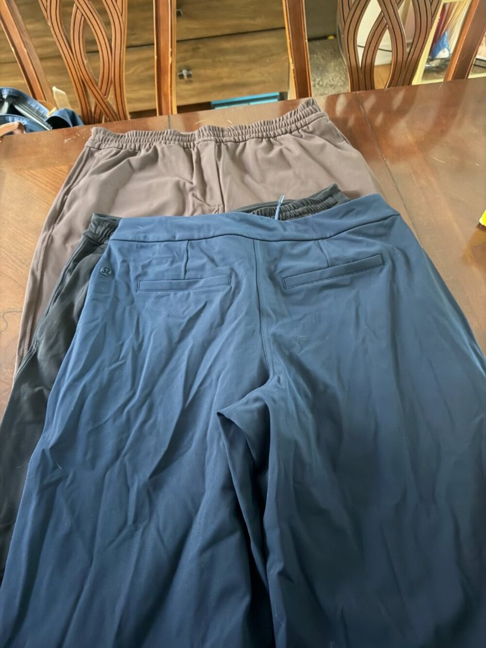 Lululemon Women's Straight-Leg Mid-Rise Pant Luxtreme- Black, Navy, and Brown - Picture 2 of 5